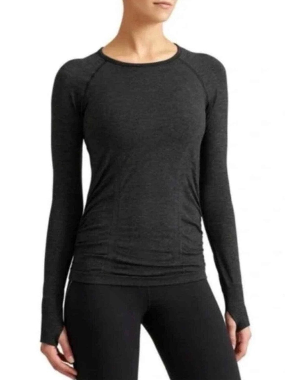 Athleta Fastest Track Long Sleeve Top Dark Gray